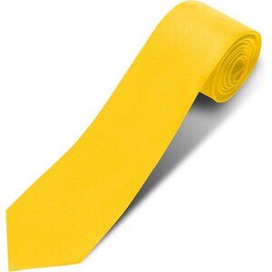Men's Yellow Solid Pure Color 3.15" (8cm) Necktie Plain Formal Business Ties